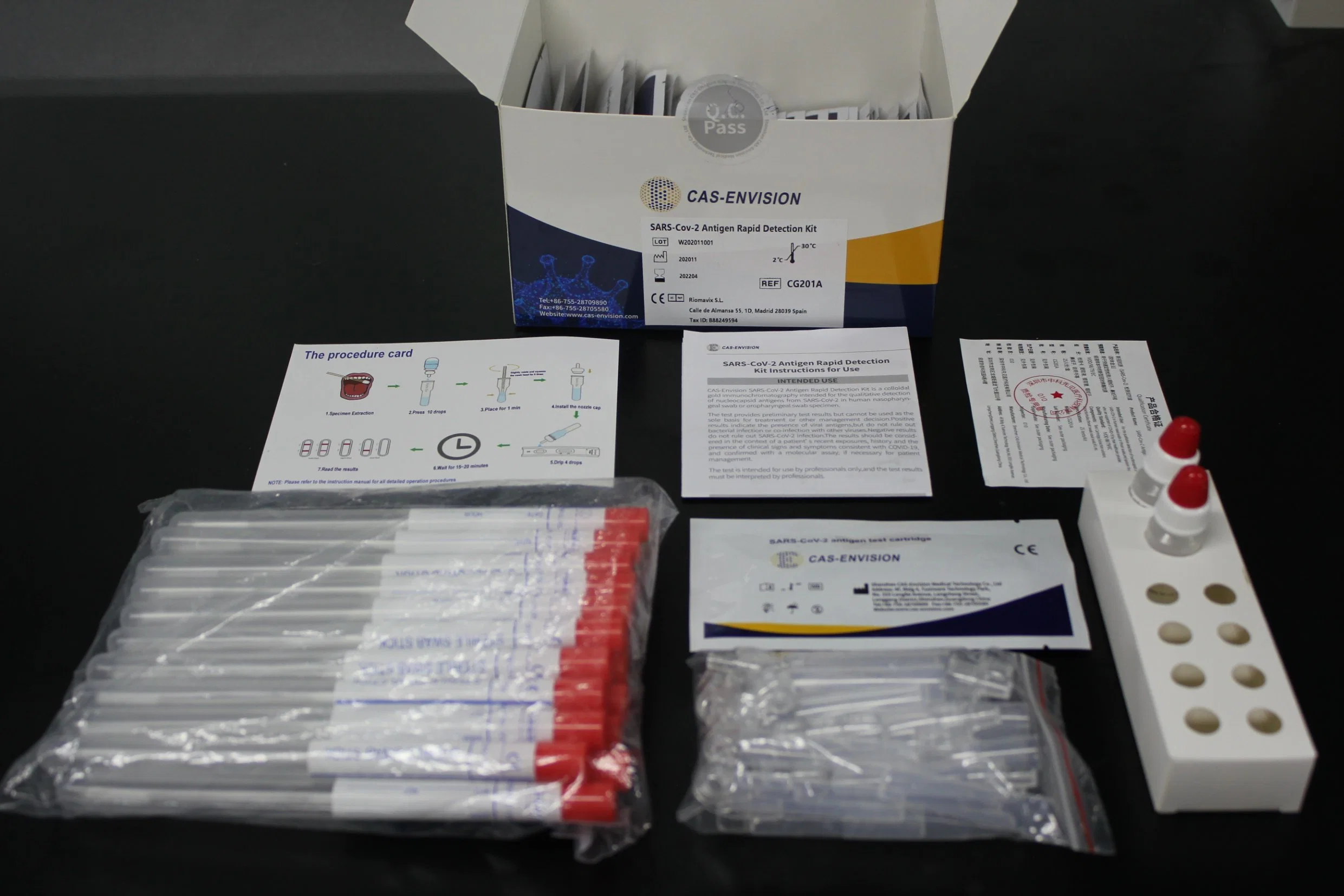 L'aide médicale d'utilisation de l'hôpital à la FAOP Ivd auto-test matériel de laboratoire Diagnostics de périphérique avec ce kit de test de l'antigène enregistré ISO13485 Gold