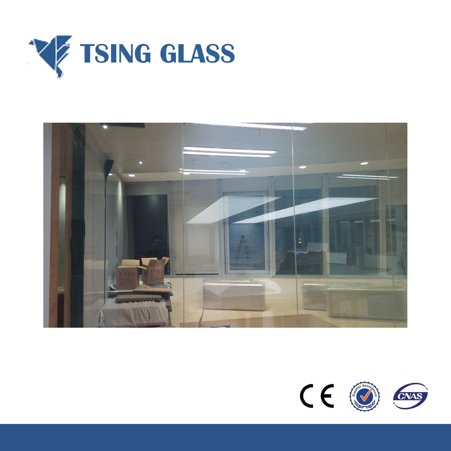 Safety Pdlc Film/ Laminated Smart Glass /Smart Film for Office Partition