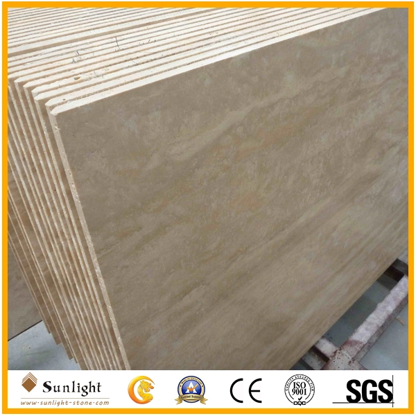 Polished Beige Travertine Marble Stone Stair/Step/Riser Lobby Flooring