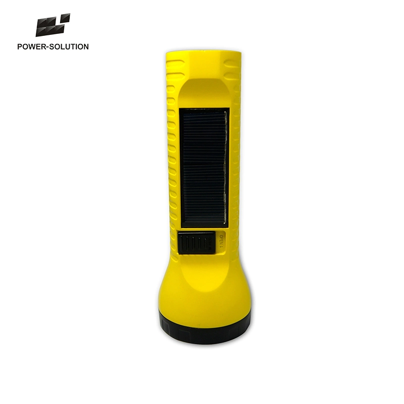 Solar Panel Flashlight No Electric Area Use Reading Torch Light