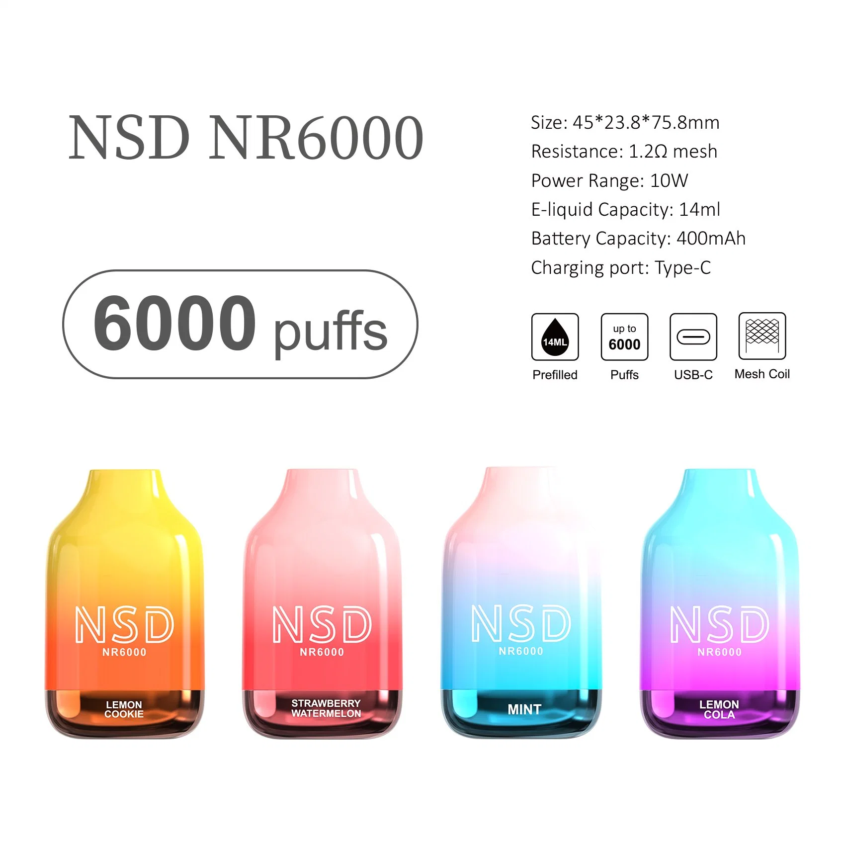 Best 6000 Puff Colored Smoke Cigarette 2023 New Style Most Popular Products Online Shopping