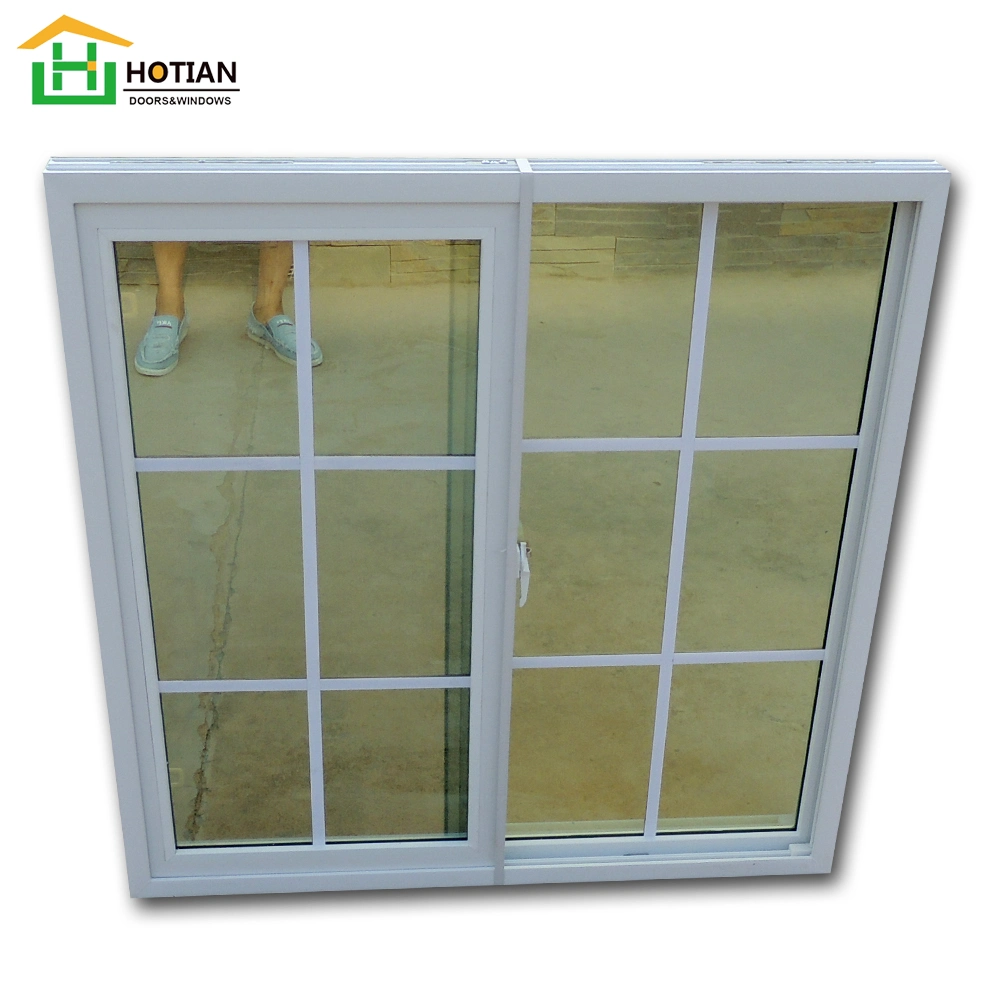 Double Sliding PVC Windows Custom Design PVC Plastic Windows and Doors Manufacture