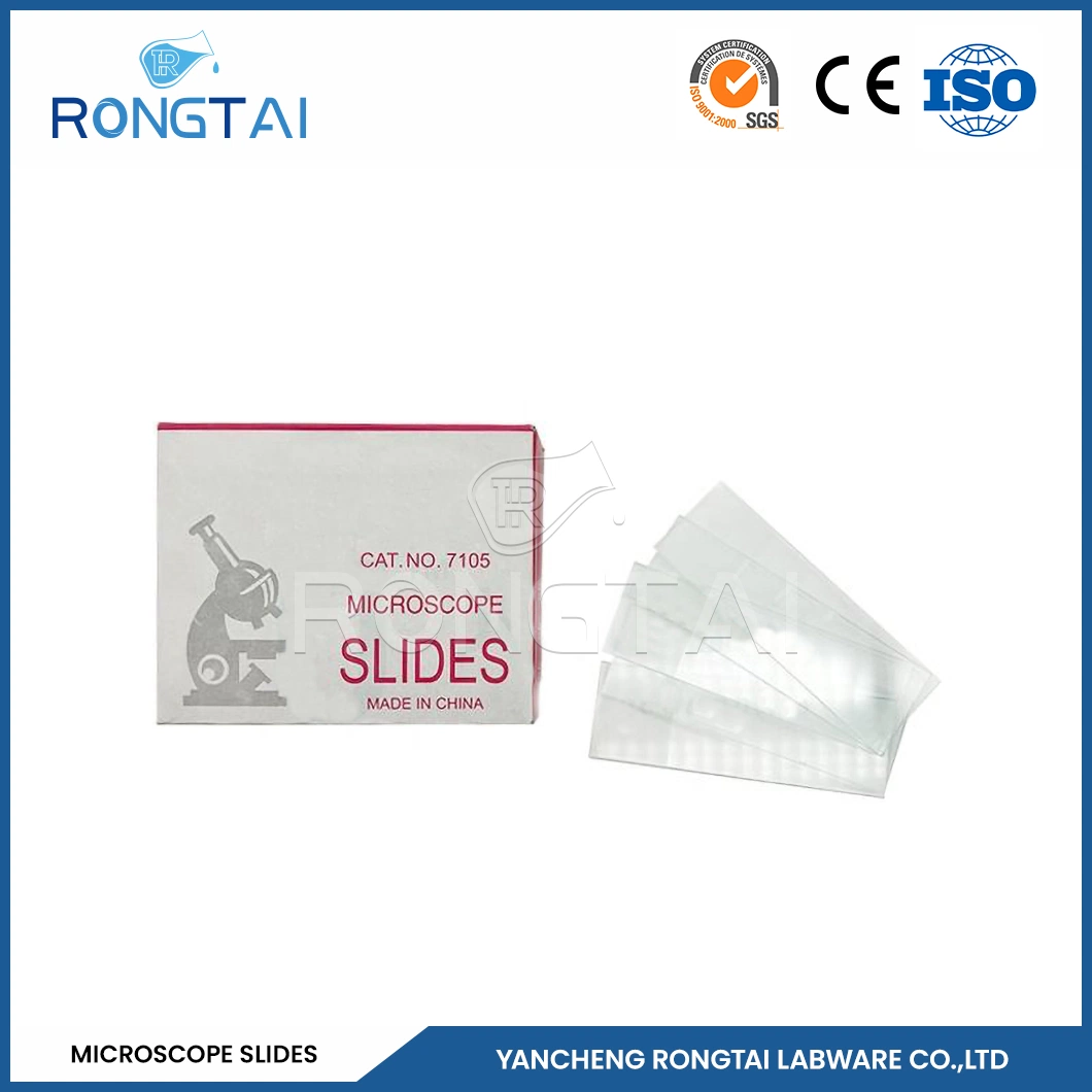 Rongtai Anatomy Microscope Slide Manufacturing Polystyrene Microscope Slides China 7101 7102 7105 7107 7109 Microscope Prepared Protozoa Slides