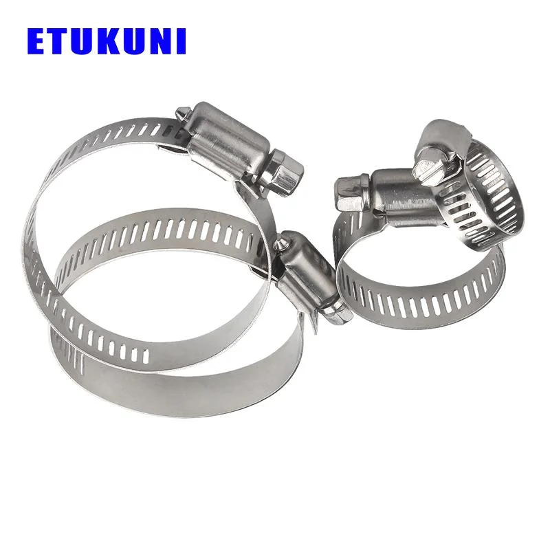 Stainless Steel High Pressure America Type Worm Drive Hose Clamp Flexible Metal Hoses