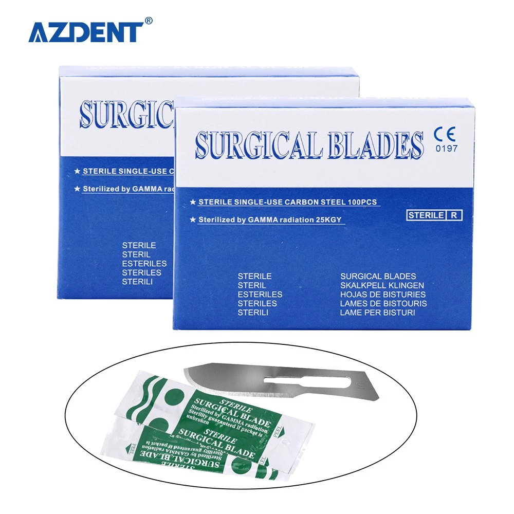 Wholesale Price Azdent Stainless Steel Dental Surgical Blades for Sale 10#