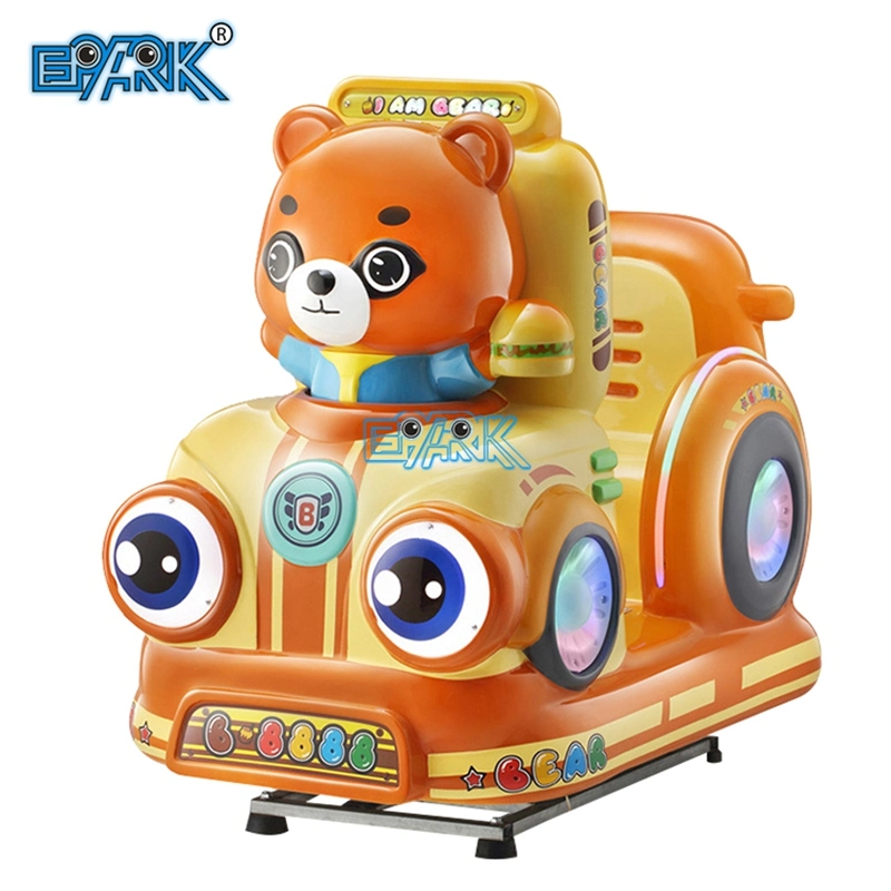 Amusement Park Locomotive Team Little Bear MP5 Coin-Operated Rocking Car Swing Machine