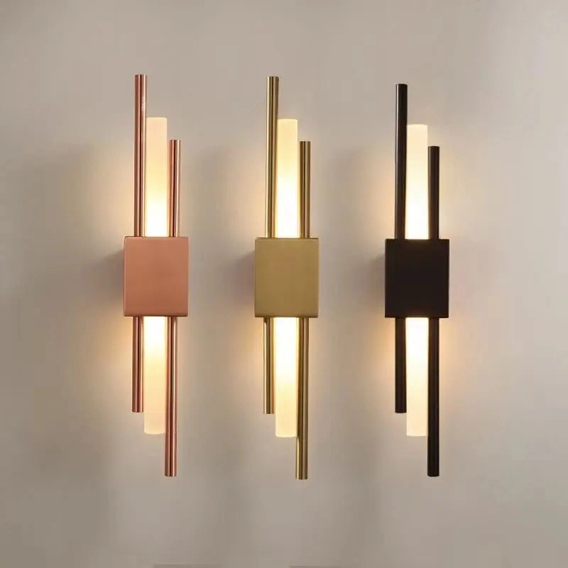 Modern Luxury Crystal Designer Wall Light Long Strip LED Bed Decorative Wall Lamp