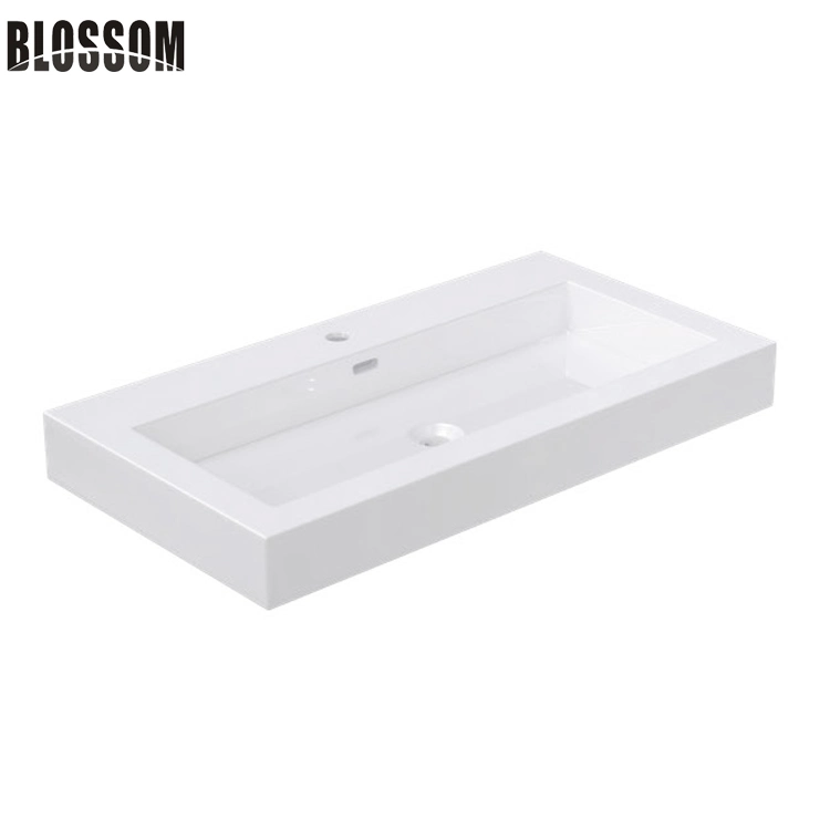 Badezimmer Schrank Künstlicher Solid Stone Acryl Vanity Top mit integriert Waschbecken