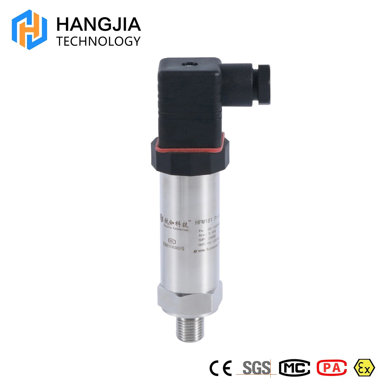 High Precision 0.1G Psi Bar Water Treatment Pressure Sensor