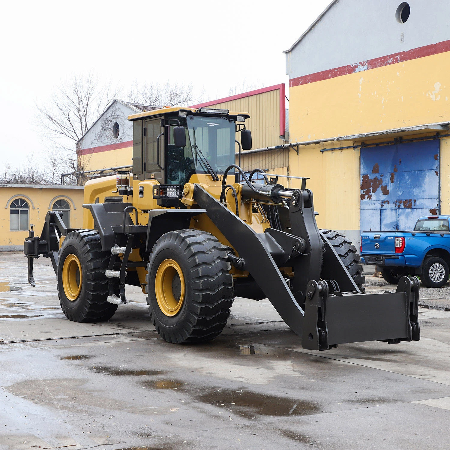 Lq956 China Radlader mit Nennlast 5t mit Weichai Motor und Standardbecher