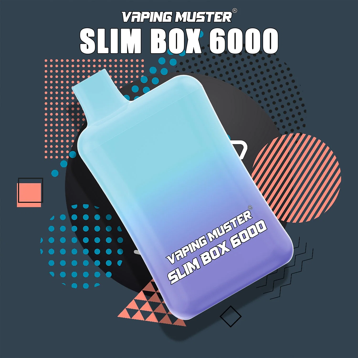 Vapingmuster Hot sale Original Brand Slim Box 6000 Puffs jetable Stylo VAPE avec 100 saveurs