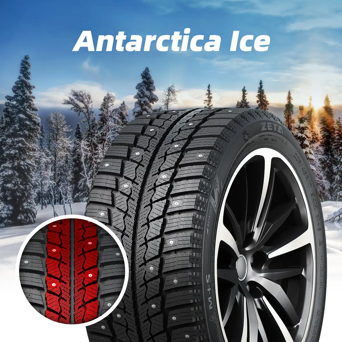 Zeta Pace Studdable Winter Tyre 215/65r16 215/60r17 for Snow and Ice Road to Canda and Russia Passenger Car Tires SUV Van with Stud, Studded Tyres for Sale