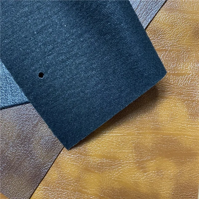 New Arrival PVC Leather for Sofa Shinny Soft Chair Leather Rexine PVC Artifical Leather with Woven Backing 0.7mm Two Tone