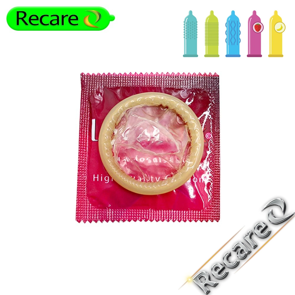 Customized OEM Ultra-Thin Strong and Sensitive Natural Lubricated Top Quality Bubblegum Flavoured Condoms