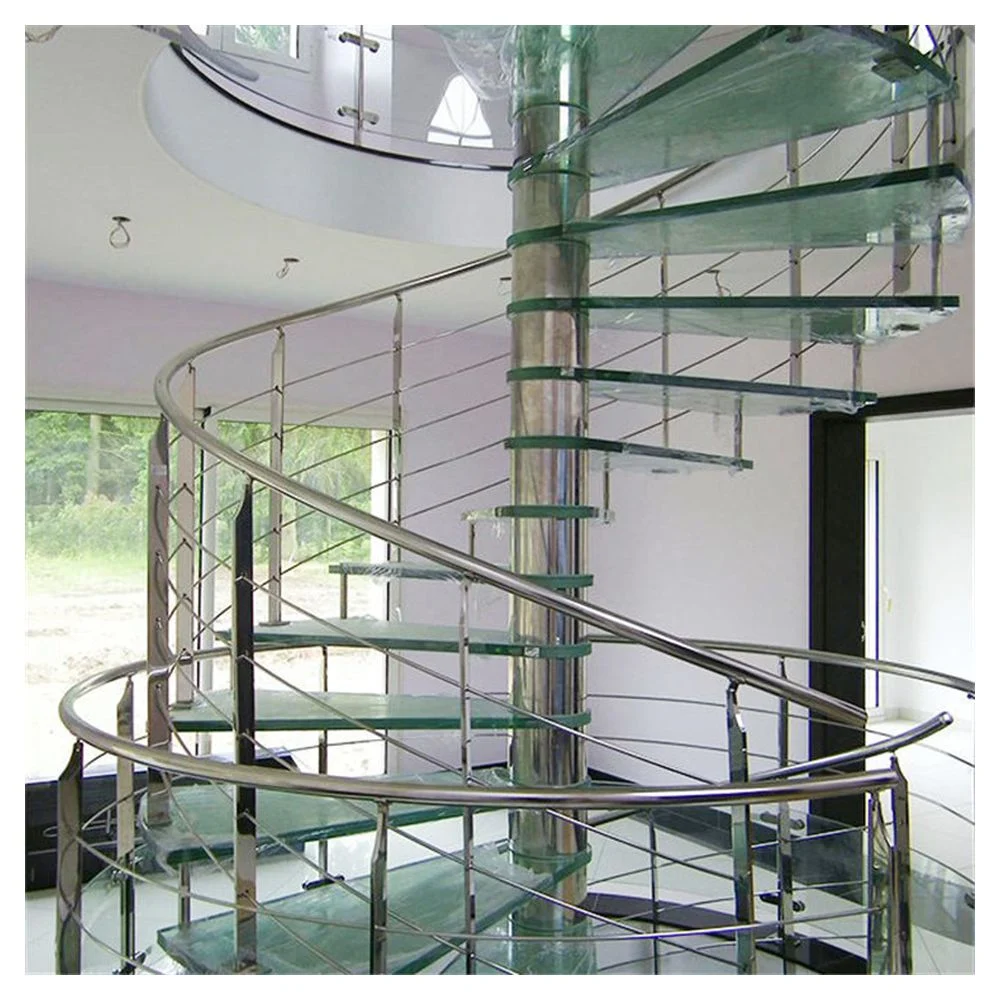 Prima personalizable de interior y escalera de caracol escalera en espiral de acero inoxidable