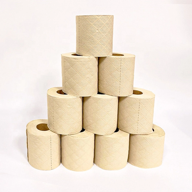 Papel higiênico Bamboo Eco-Friendly Material fita de papel 3 Camadas de tinta ambiental toalha Fita Rolo de papel Papel Tissue Papel Jumbo