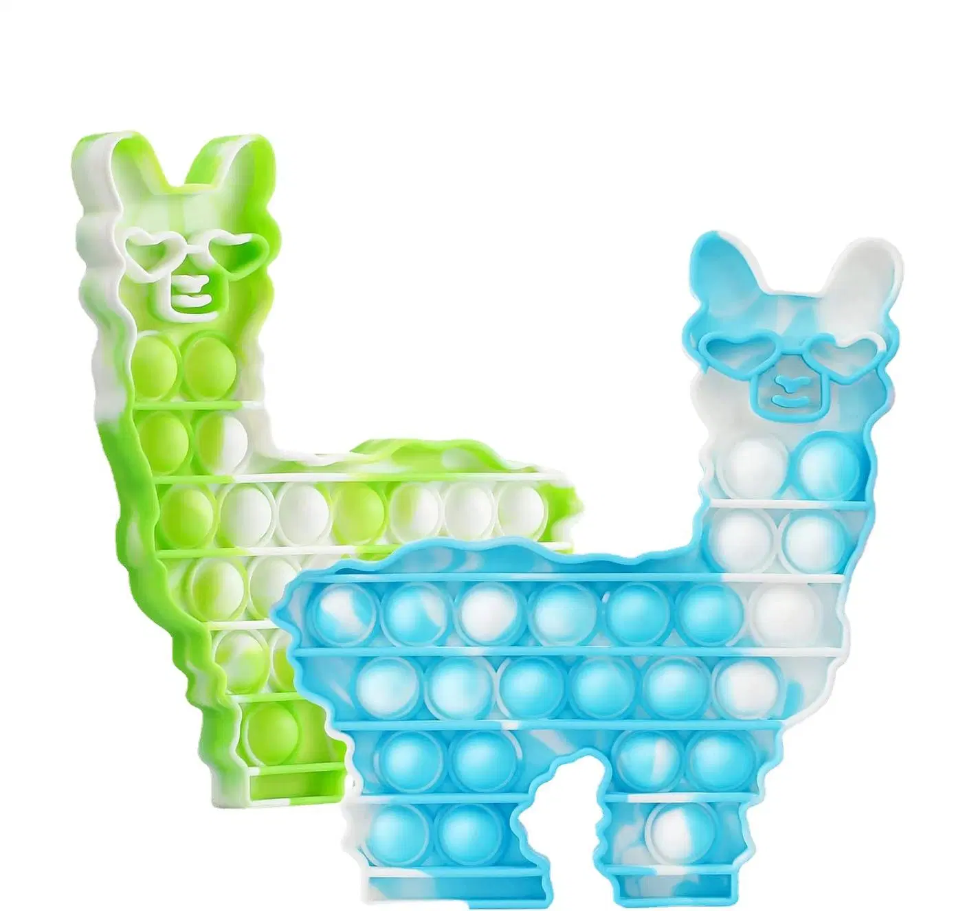 Whatook Pop Fidget llama Toys su llama Pop It silicona Herramientas de Alpaca para niños y adultos