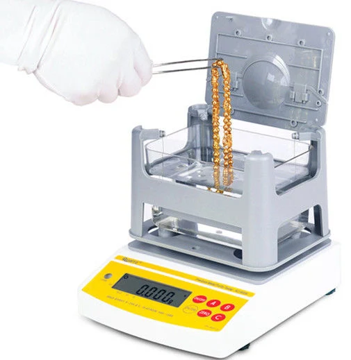 La densidad de oro de Tester o probador de metales preciosos/instrumentos de laboratorio