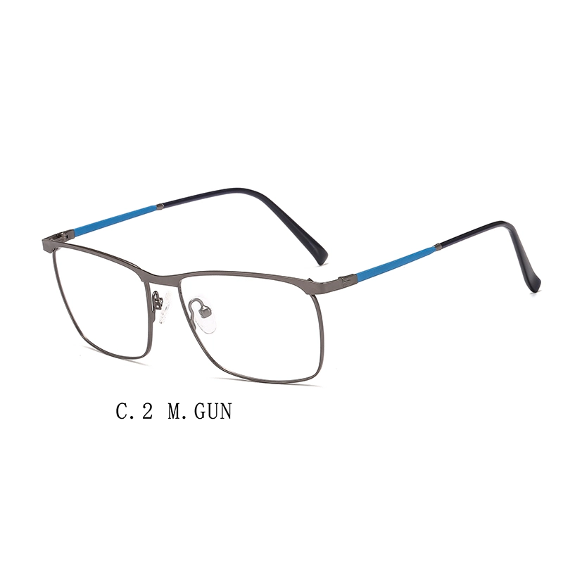 Wenzhou 5 couleurs mode unisexe sécurité Rim rectangulaire Full Frame Lunettes optiques Lunettes de métal