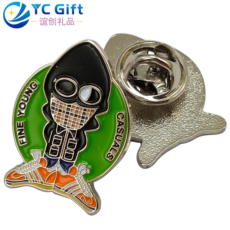 Custom Personalized Metal Craft Soft Enamel Emblem Colorful Cartoon Garment Decoration Button Badges Company Activity Promotion Products Lapel Pin for Gift
