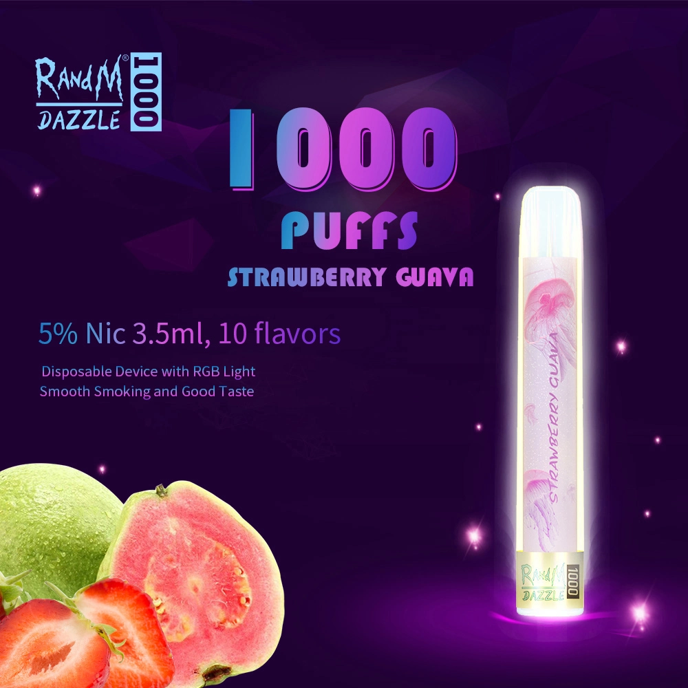 Elegant Cool Design with 22 Flavors Randm Dazzle 1000 Puff Disposable Electronic Cigarette Pen