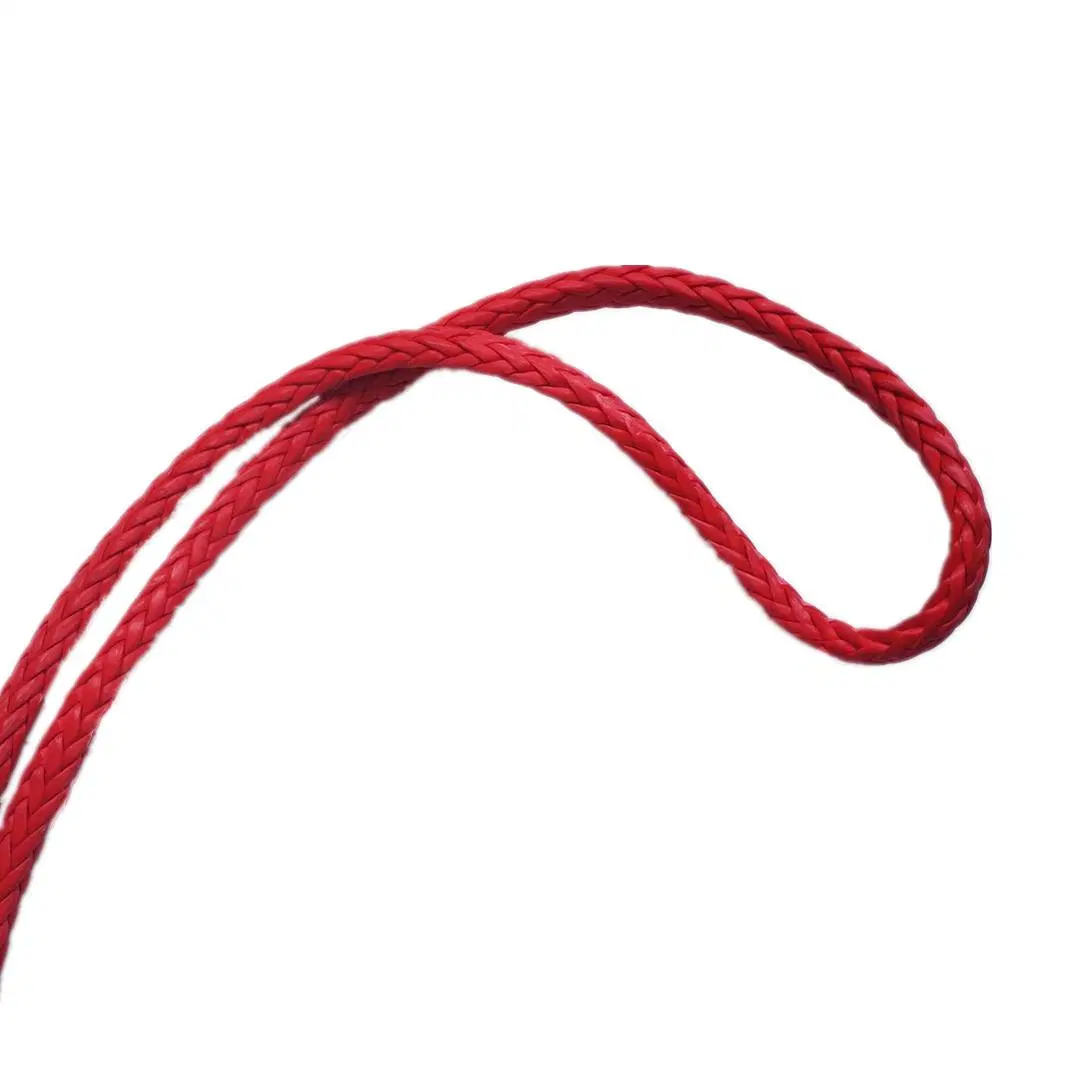 12 Strand Hollow Braid UHMWPE Fiber Tough Cordage for Home and Outdoor Use