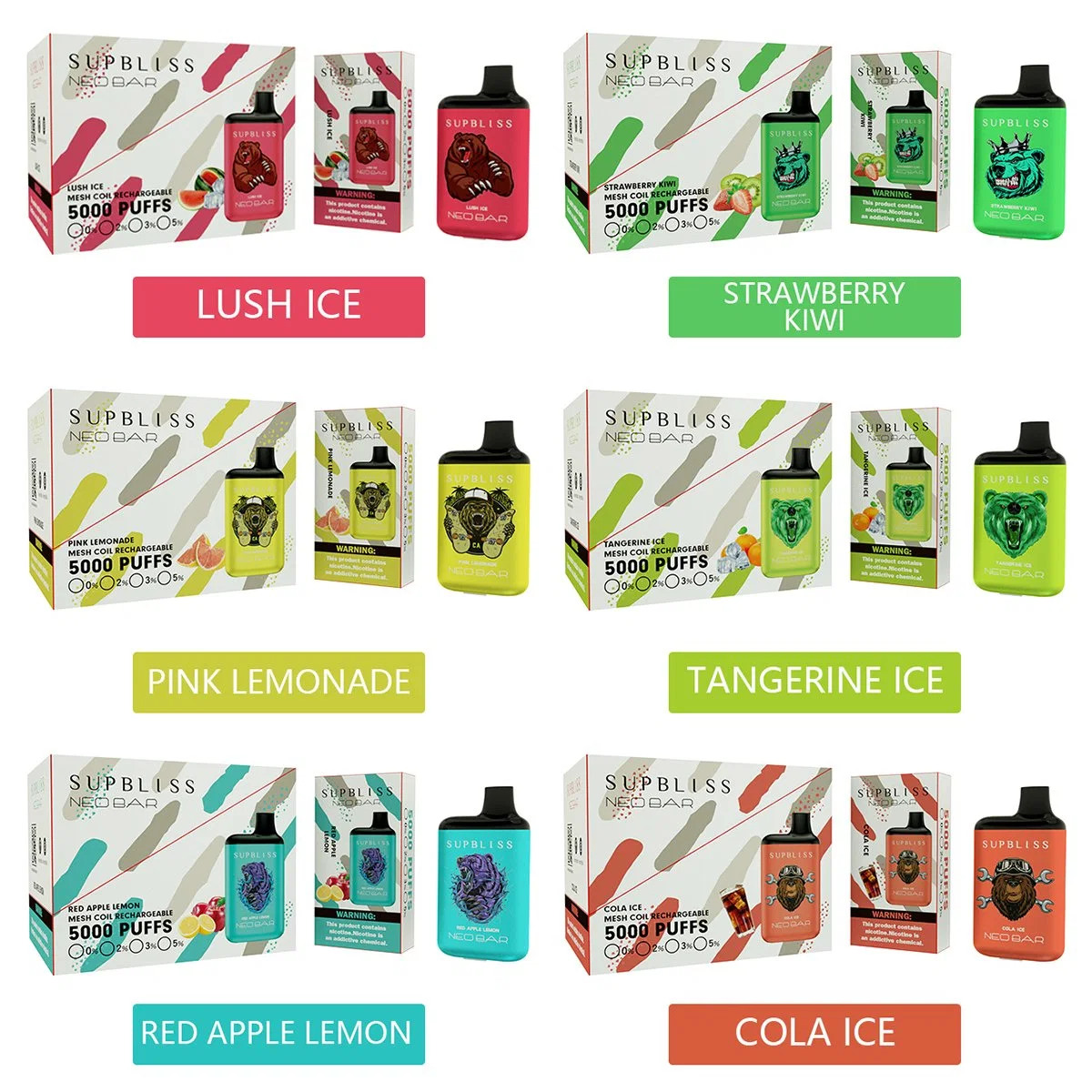 ELiquid Vapor Puff Vape Factory jetable