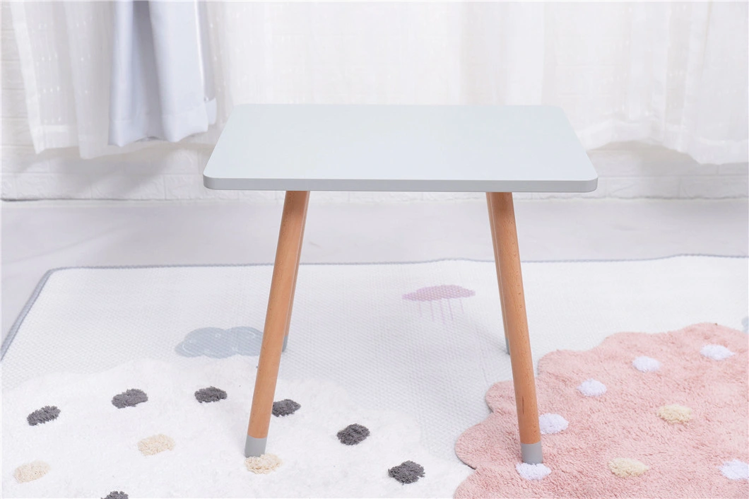 High Quality Kids Table and Chair Set Square Desk Preschool Furniture