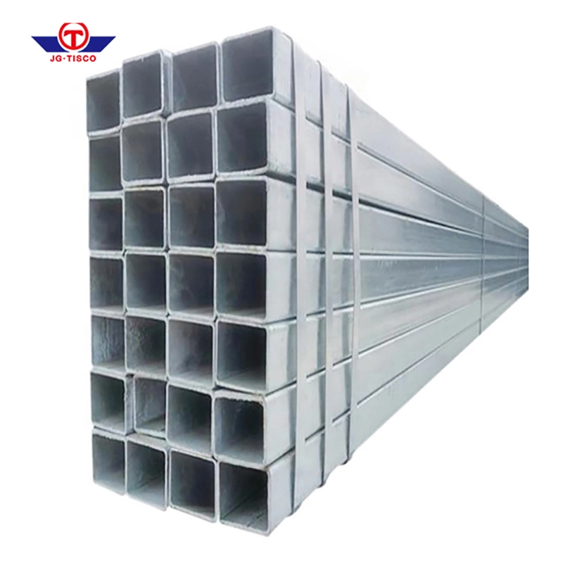 China Supply Q195 Low Carbon Black Steel Hot DIP Verzinkt Beschichtung Squaretube