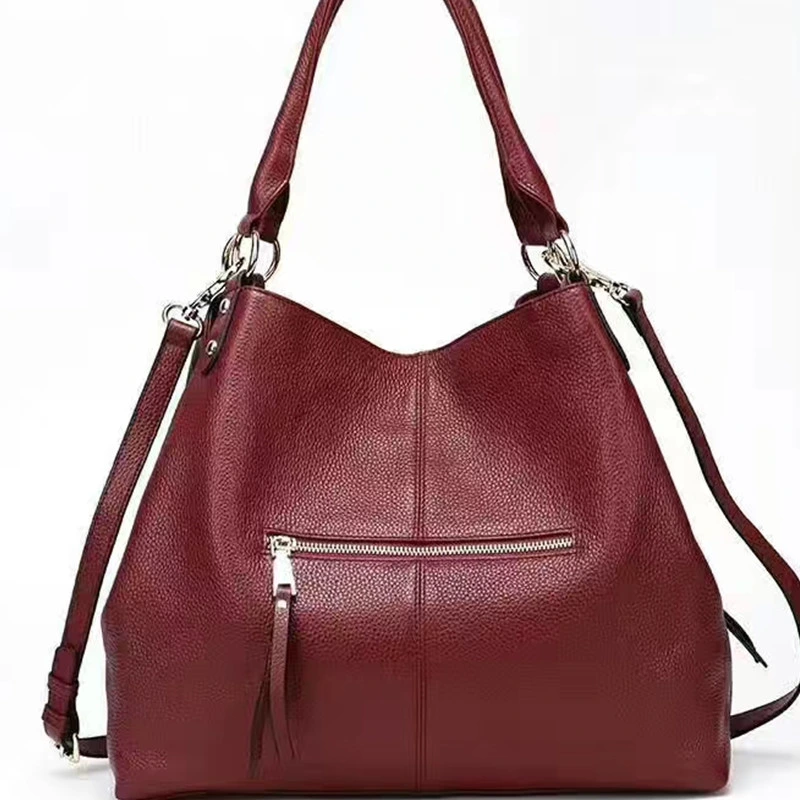 De Piel Genuina Bolso Satchel Piel de Vaca Crossbody Equipo al hombro