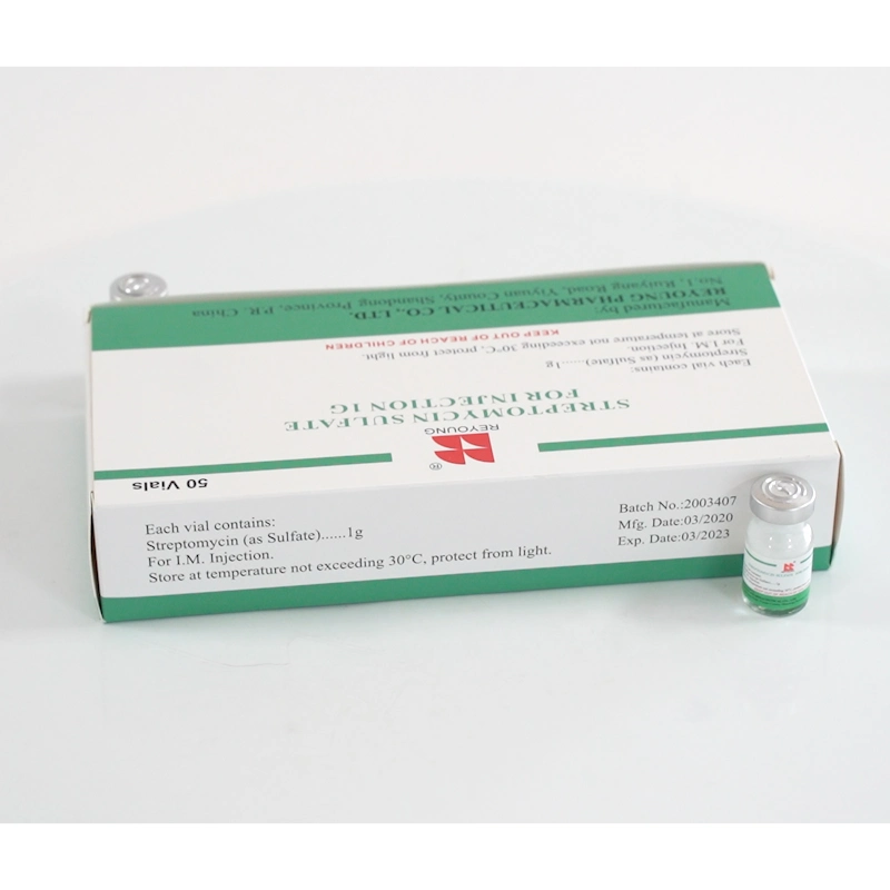 Pharmaceutical Streptomycin Sulfate for Injection 1g From Reyoung