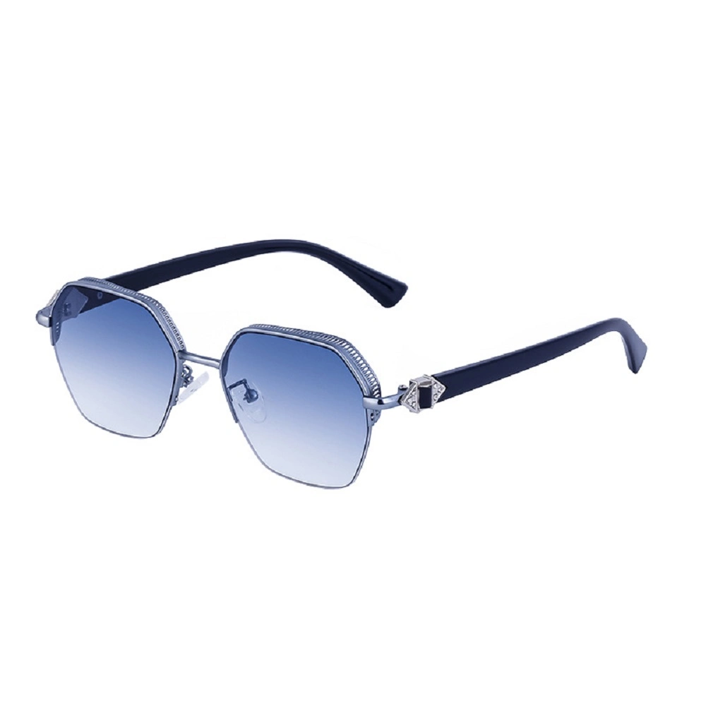 Günstige Anbieter Half-Frame Punk Diamond Shades UV-Schutz Mode Sonnenbrille