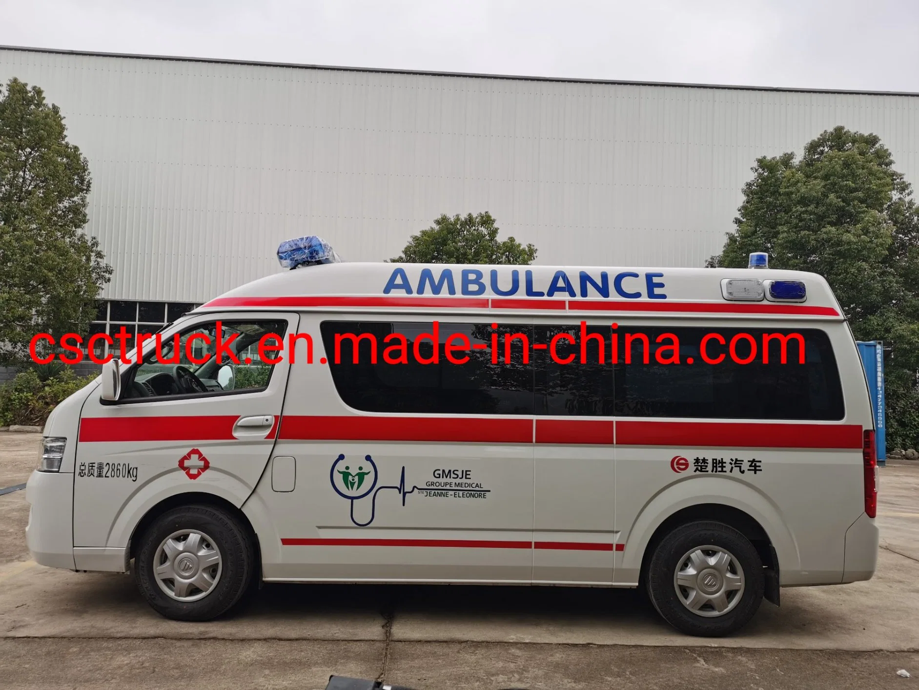 Chinese Euro 6 Ambulance flambant neuf de l'équipement pour la vente du véhicule