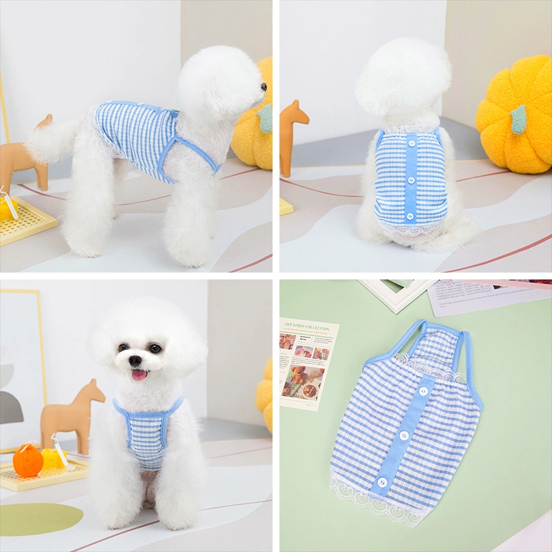 Animais de vestido novo estilo de roupa de cachorro por grosso de verão fresco e suave de Cão Cão Vestuário Vest