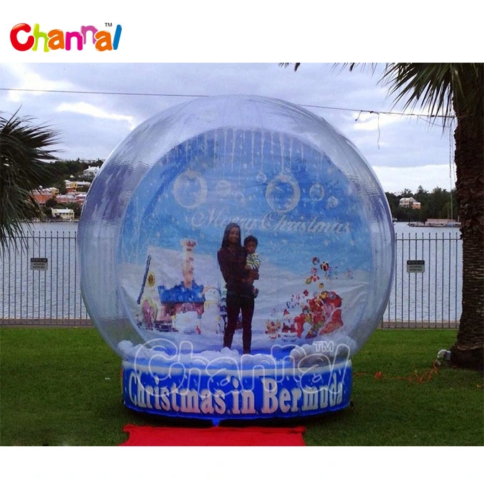 Giant Inflatable Snow Globe Photo Booth Inflatable Human Size Snow Globe