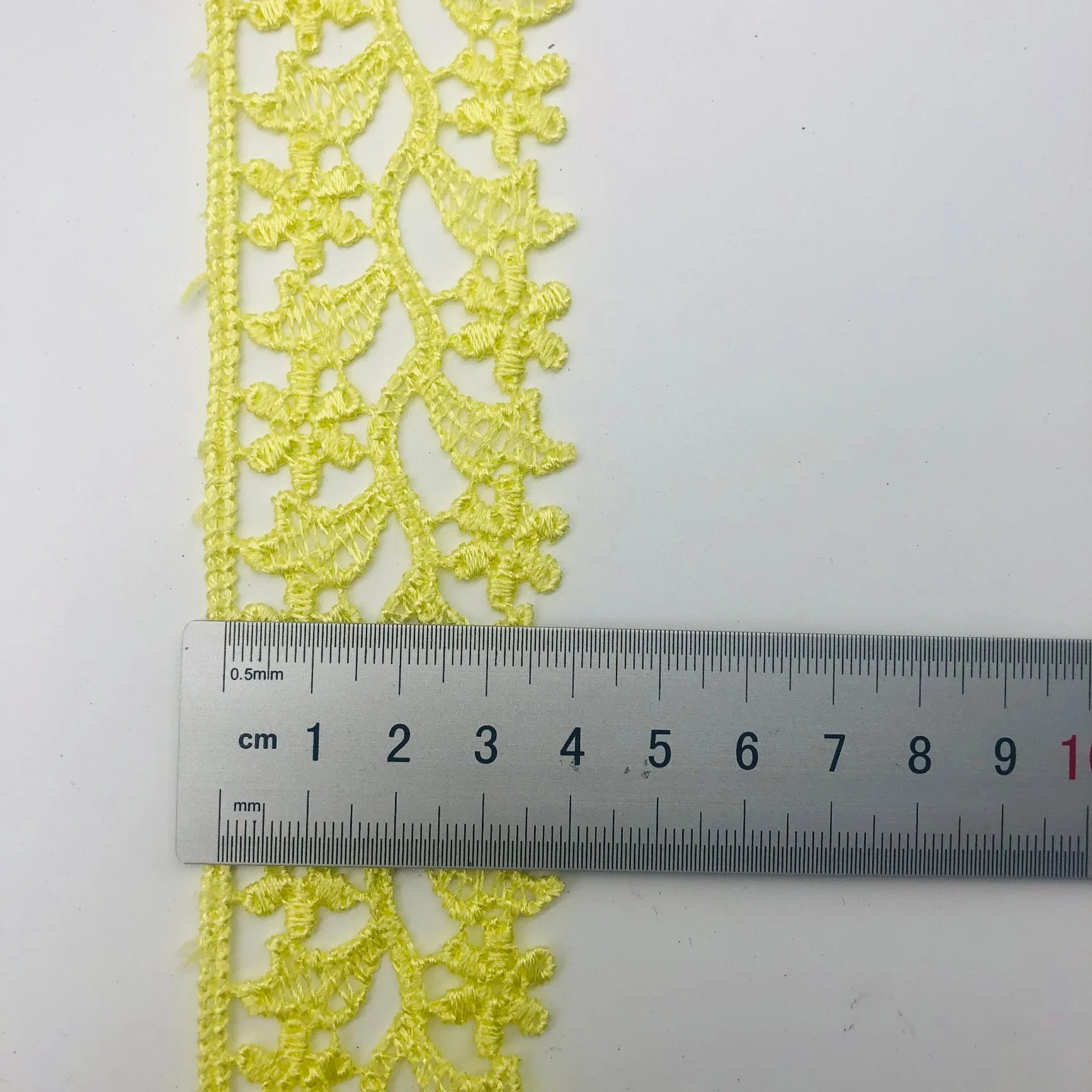 Purifile Cotton and Embroidery Chemical Lace Purfle Fabric for Wedding Dress