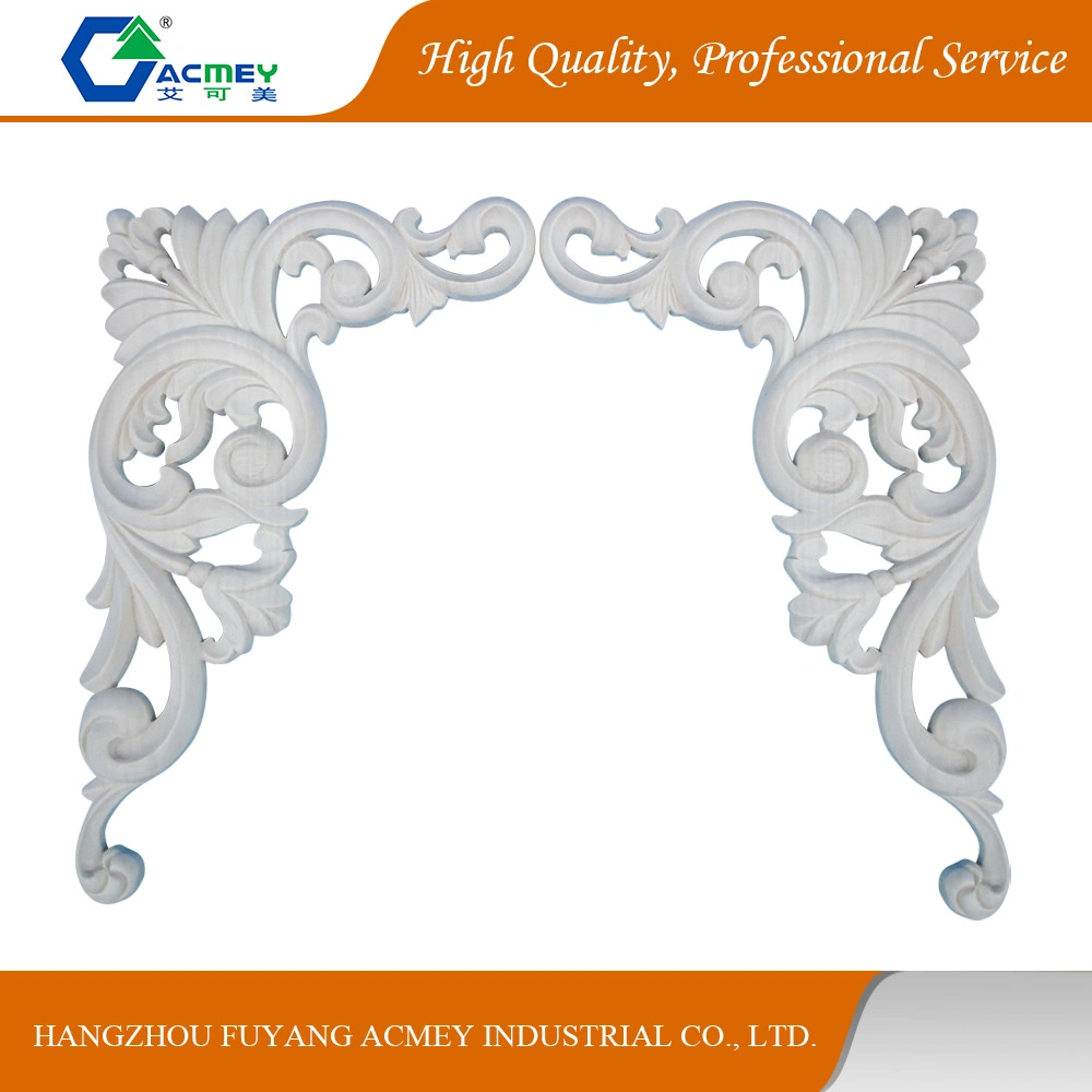 Solid Wood Hand Carved Appliques for Furniture