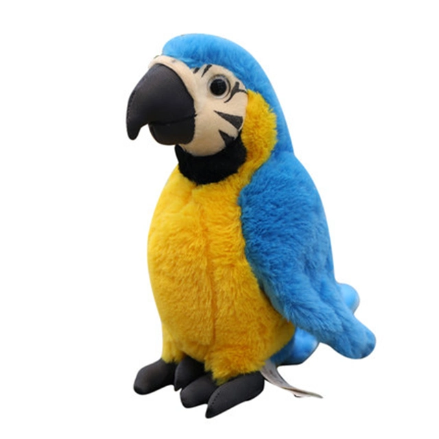 New Design Funny Musical Parrot Stuffed Soft Plush Toys for Kids