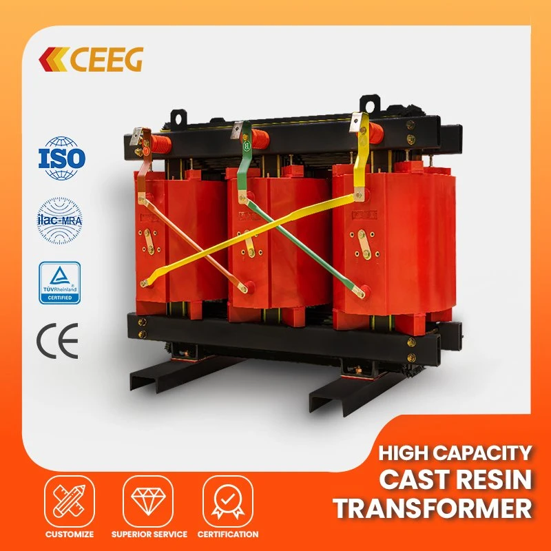 Transformador tipo seco Ceeg de 400 kVA/10 kv/0,4 kv para transformador de frequência de alta tensão Ceeg Transmissão