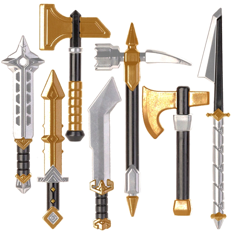 X035 Medieval World Characters Weapon Accessories Axe Equipment Building Block Toys