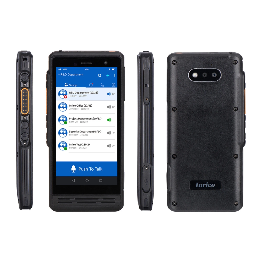بطاقة SIM مزدوجة للراديو ثنائية الاتجاه لنظام Android العالمي 4G POC بطاقة ووكي توكي راديو ذكي Inrico S300