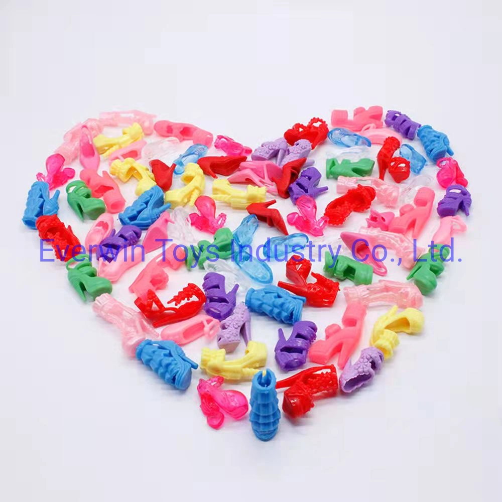 Plastic Toy Kids Gift Doll Accessory 80 Pairs Shoes for 1/6 Doll