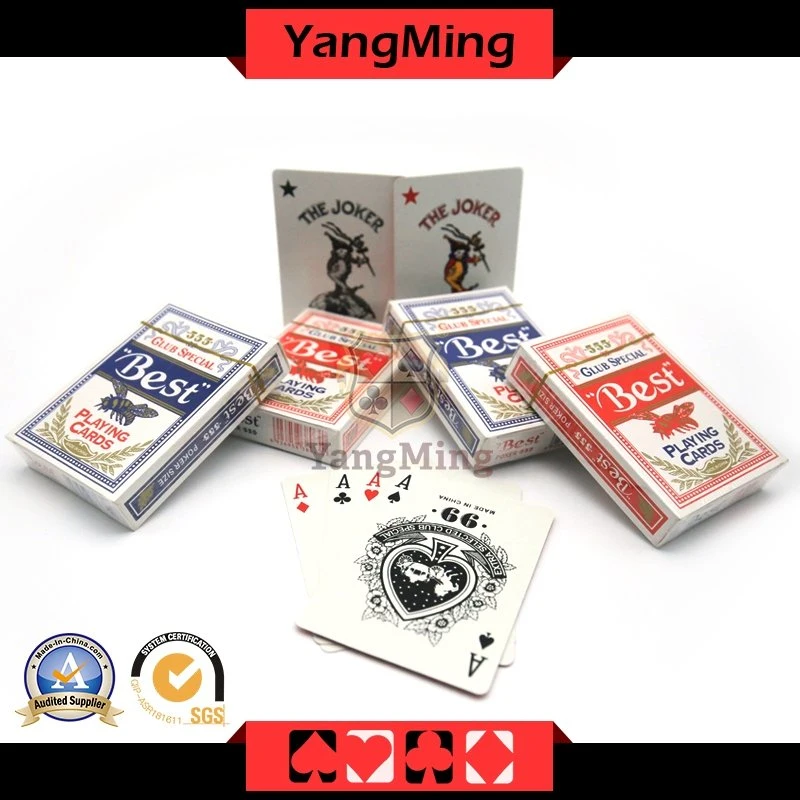 555 Casino Poker Dedicated Playing Cards for Texas Holdem Baccarat Gambling Games (YM-PC05)