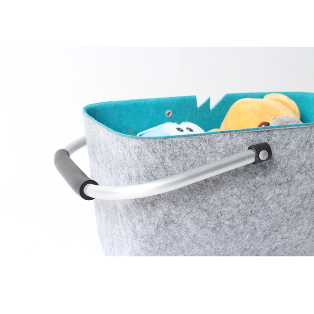 Shine Felt Quilting Tools Felt Basket Storage Bin for Organizing Cloths Bathroom Decorative for Gift Basket with Lid