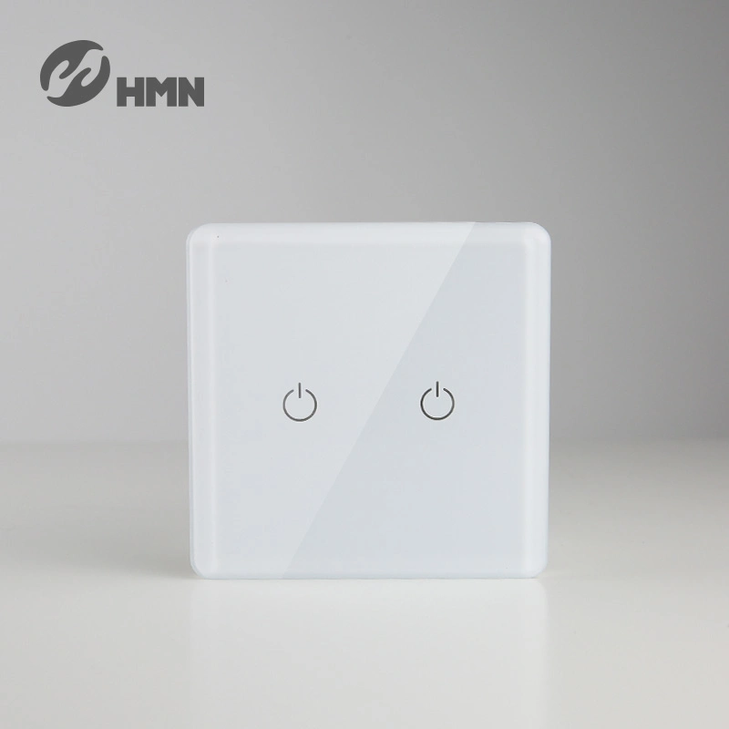 Remote WiFi Wireless EU Standard Dimmer Smart Switch Touch Tempered Glass Panel, Remote Control