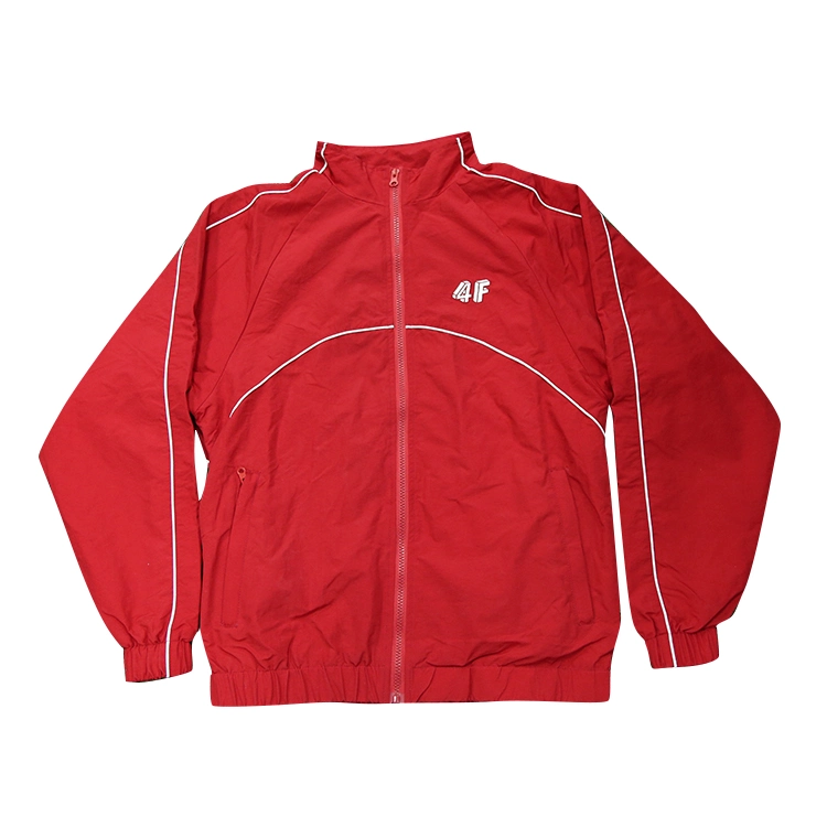 Red Color Cut and Sew Sportswear Custom Made Cheap Training Tracksuit for Men