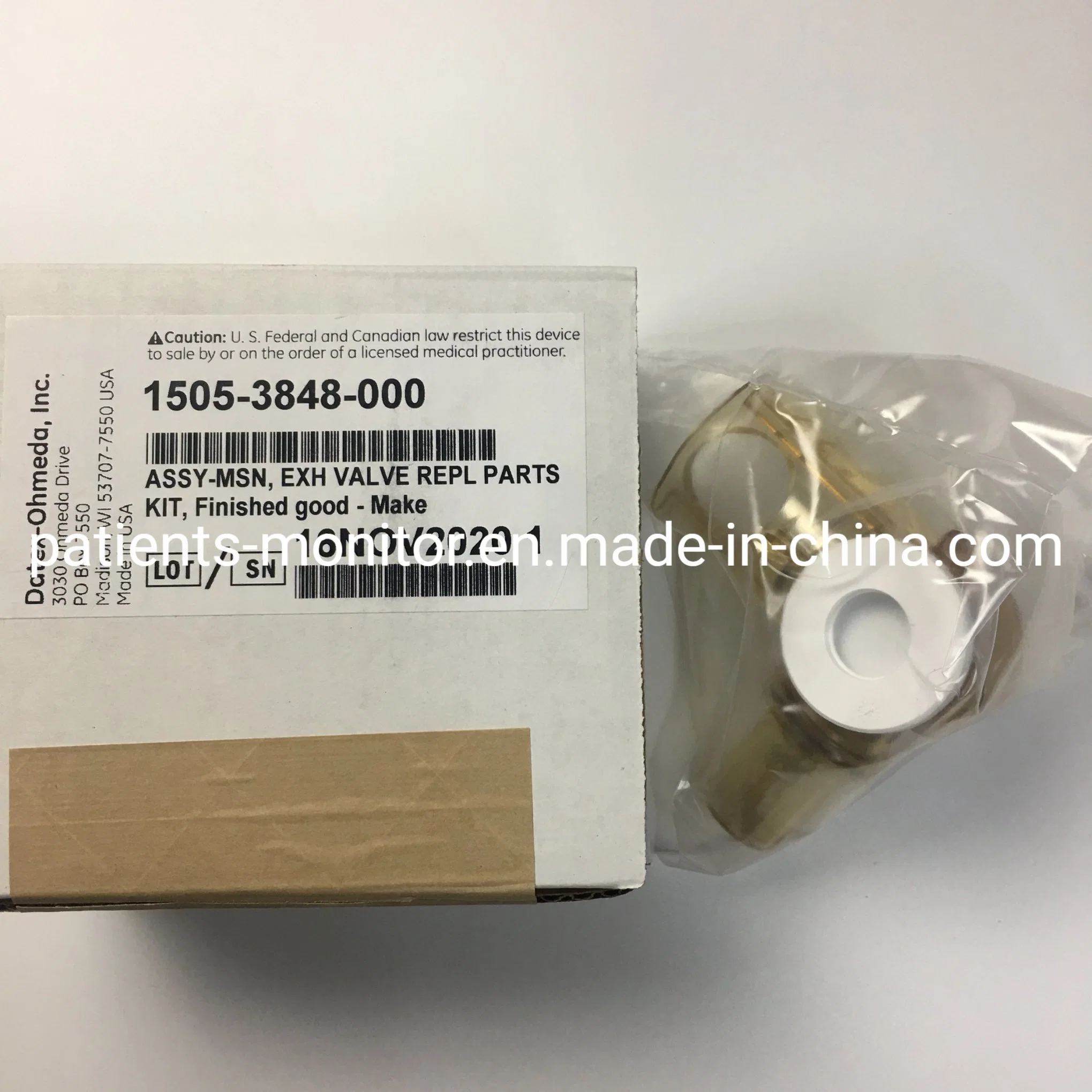 Ge Respiratory Exhalation Valve Assembly 1505-8568-000 Assy-MSN, Accessory-Ma 1505-3848-000