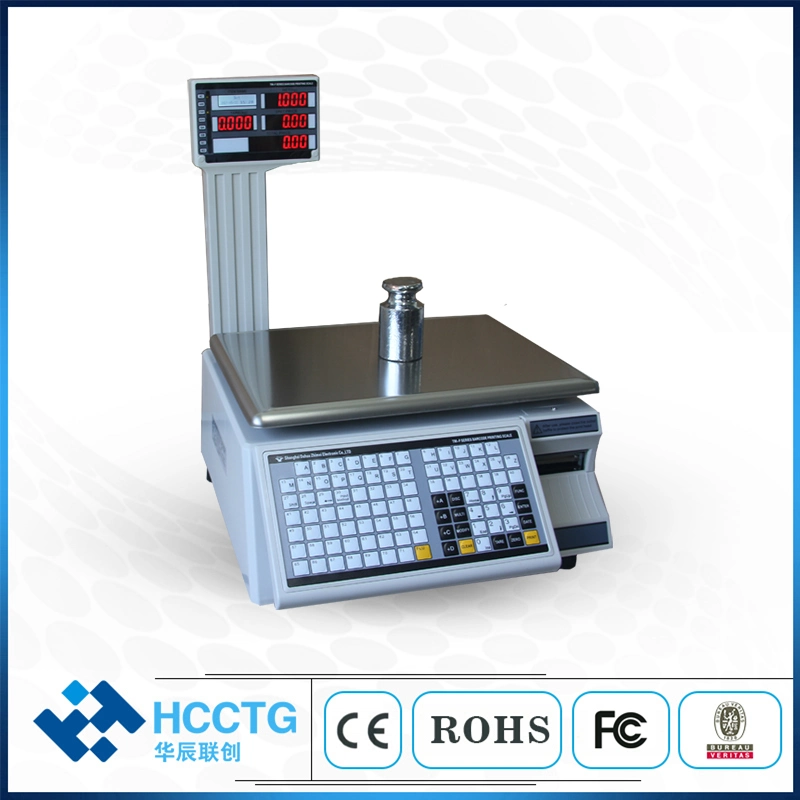 Balance électronique numérique de la plate-forme de comptage de haute qualité 30 kg pour code-barres Impression d'étiquettes (HCC-ACS10)