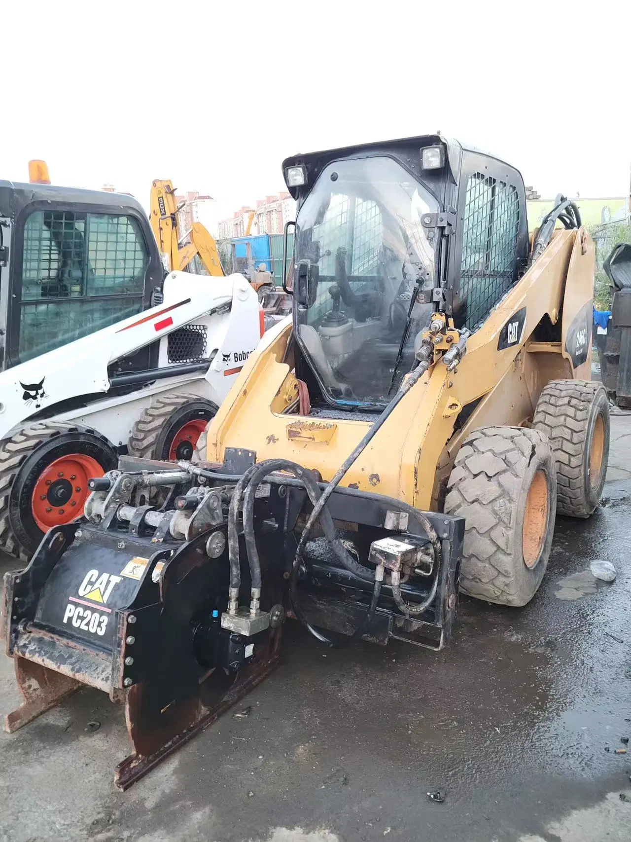 Utilisé caterpillar 246c Mini chargeur chargeur Skid Steer