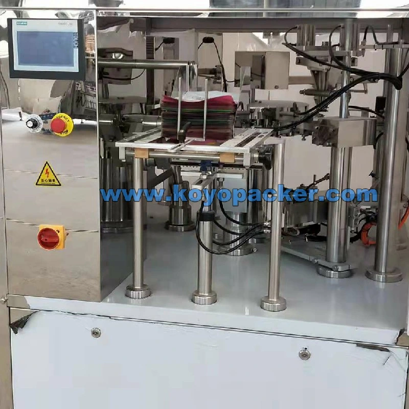 Koyo Puffed Food Fried Chips Pop Corn Processing Monoblock Premade Bag Packaging Machine with Multihead Weigher for Pet Food